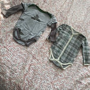 Burt’s Bees Baby long sleeve onesies